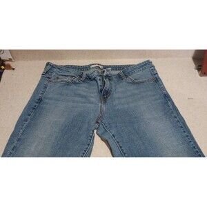 Levis 545 Jeans Womens Low Boot Cut Denim Blue Light Wash Casual Zip Pants 14